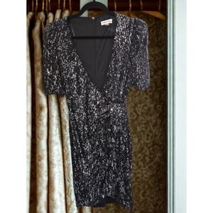 Calvin Klein Black Sequin Mini Dress